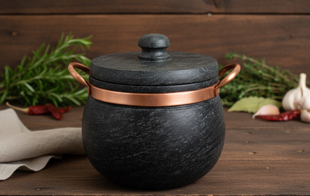 Panela de Pressão de Pedra