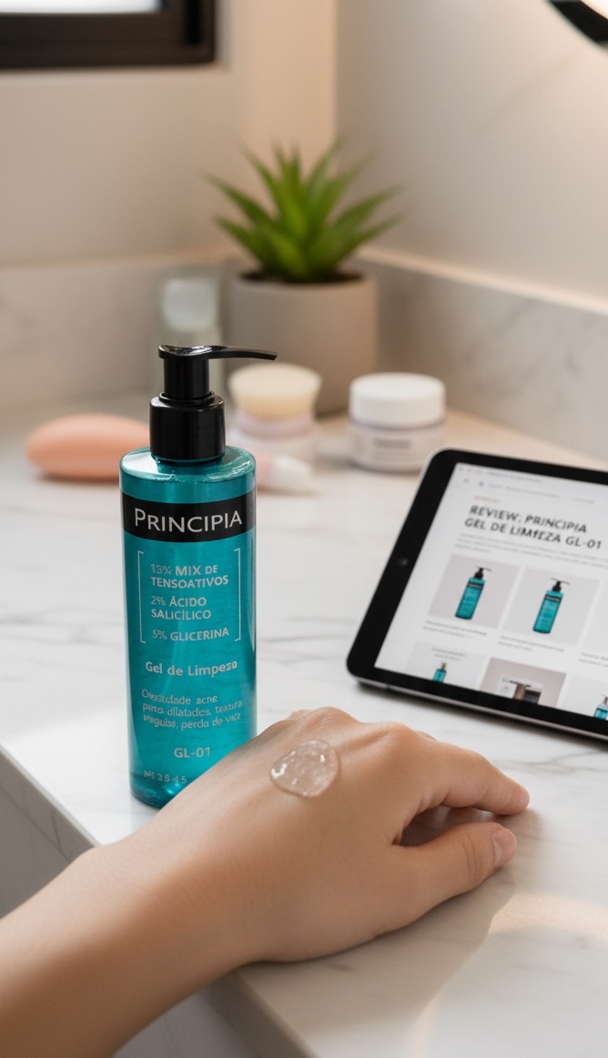 Gel de Limpeza Principia:GL-01 e o Poder do Ácido Salicílico