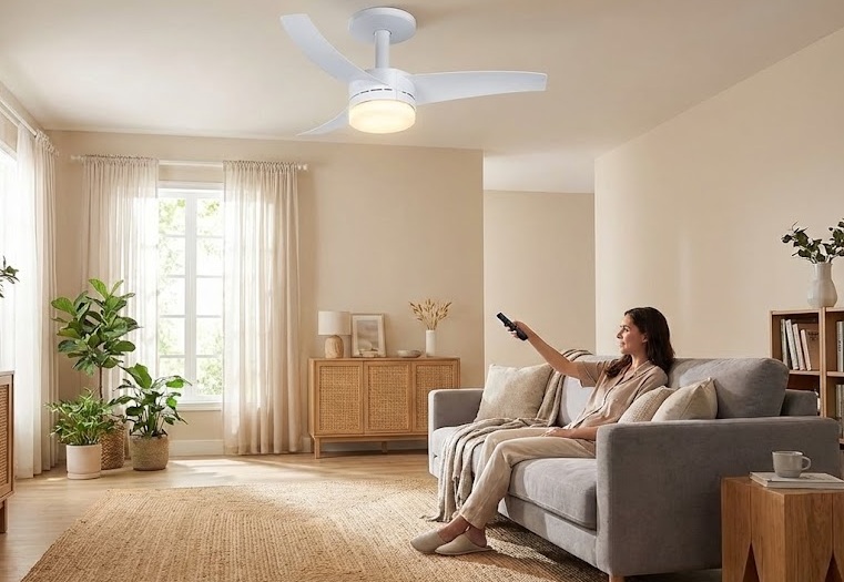 Ventilador de Teto Com Controle Remoto